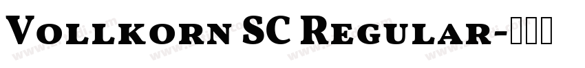 Vollkorn SC Regular字体转换